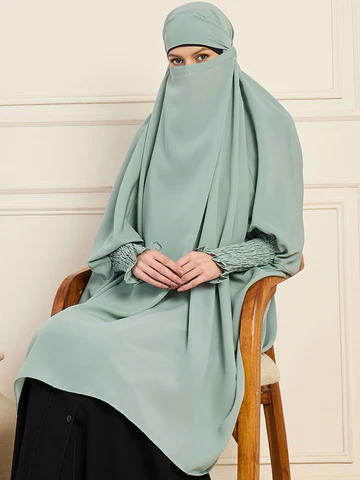 Nabia Sea Green Solid Free Size Prayer Khimar Nabia Sea Green Solid Free Size Prayer Khimar Nabia Sea Green Solid Free Size Prayer Khimar Nabia Sea Green Solid Free Size Prayer Khimar