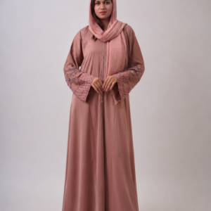 blush-pink-embellished-sleeve-abaya-set