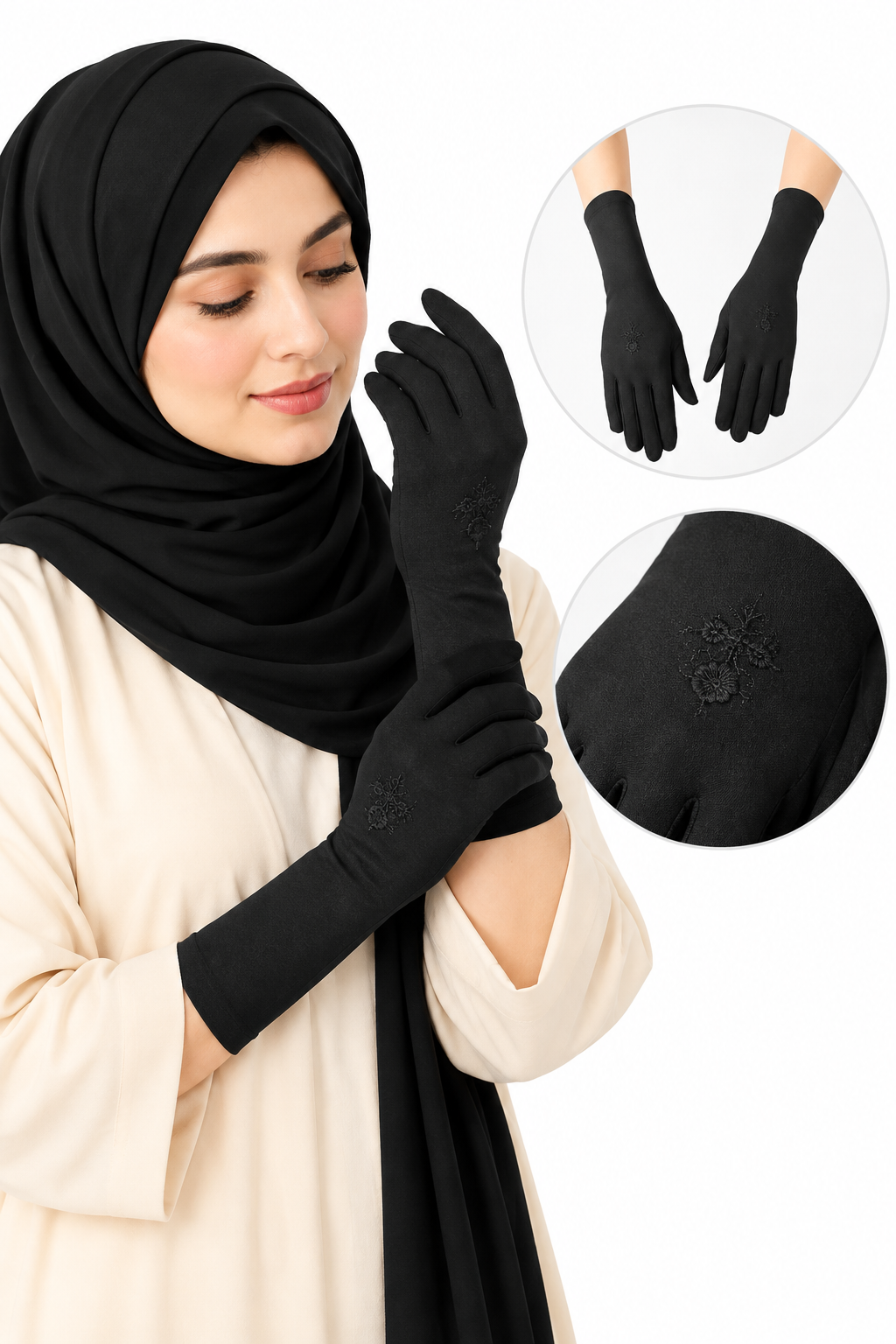 hijab-gloves-for-women-girls-muslim-wear-black-color-set-of-1-hand-gloves